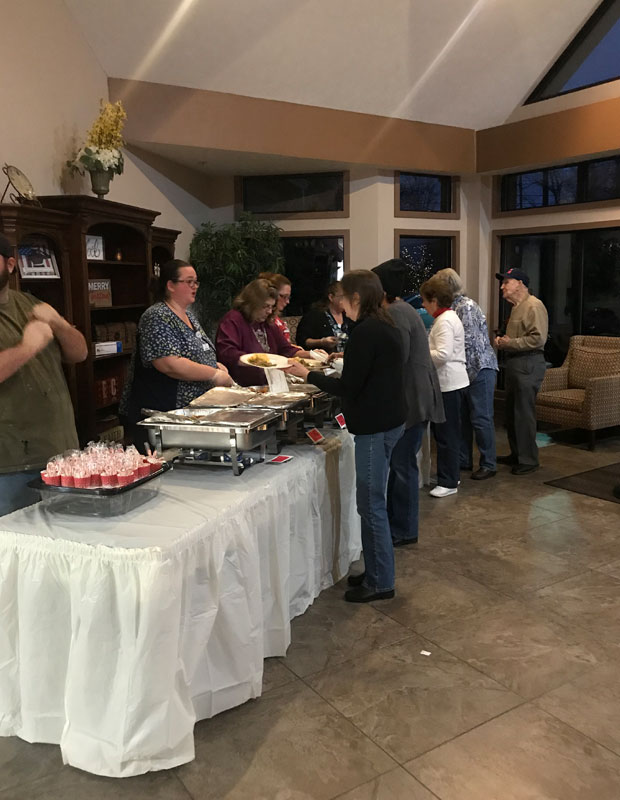 Huntington Court Residents Enjoy Christmas Dinner